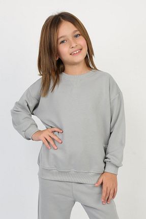 سوئیشرت طوسی بچه گانه ساده REPLİX - کد 872235981