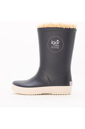 بوت / نیم بوت سرمه ای بچه گانه پاشنه تخت IGOR - کد 813437309