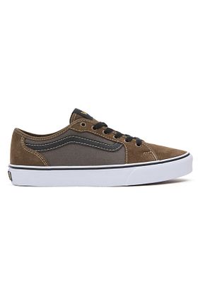 کفش اسنیکر قهوه ای مردانه بند دار Vans - کد 800399596