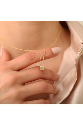 گردنبند نقره زرد زنانه 925 عیار EskiJewelry - کد 820298516