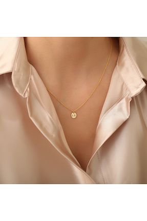 گردنبند نقره زرد زنانه 925 عیار EskiJewelry - کد 816100509