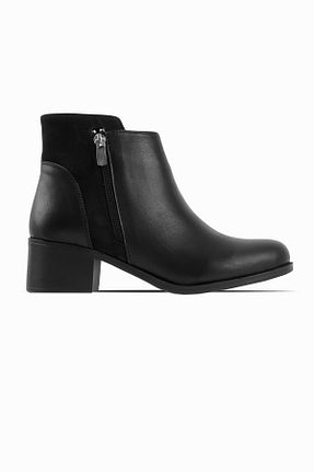 بوت / نیم بوت مشکی زنانه نبوک LAL SHOES & BAGS - کد 872175965