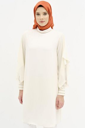 تونیک حجاب نباتی زنانه پلی استر Tuğba - کد 872374001
