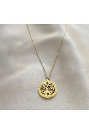 گردنبند استیل ( فولاد ) طلائی زنانه استیل (فولاد) DENİZ - کد 866799437