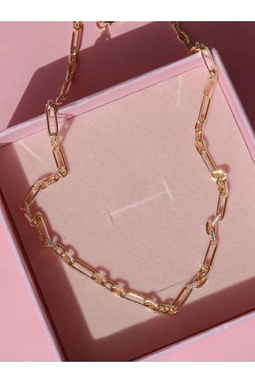 گردنبند نقره زرد زنانه 925 عیار Reorah Collection - کد 872193326