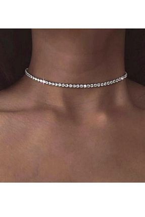 گردنبند استیل ( فولاد ) طوسی زنانه استیل ضد زنگ MernyMarny - کد 872189853