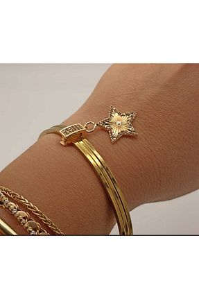 دستبند جواهر زرد زنانه زیرکن TLSMACCESORIES - کد 872221421