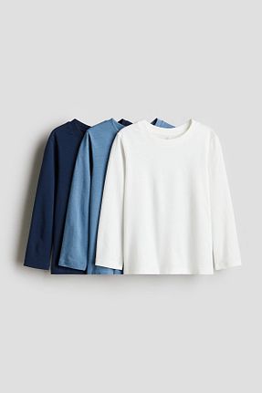 تیشرت سفید بچه گانه رگولار H&M - کد 857900668