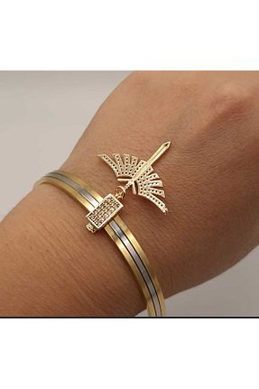 دستبند جواهر زرد زنانه زیرکن TLSMACCESORIES - کد 872233573