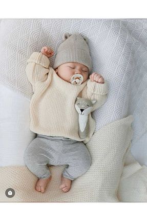 پلیور نباتی بچه گانه ساده Nimini Kids - کد 770968339