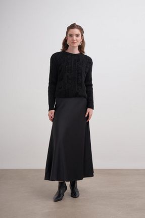پلیور مشکی زنانه Saç Örgü inspiration - کد 872243083