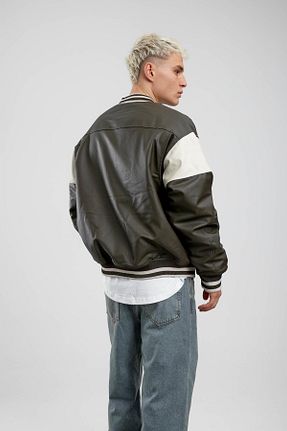 کت خاکی مردانه اورسایز NOMARC - کد 872250692