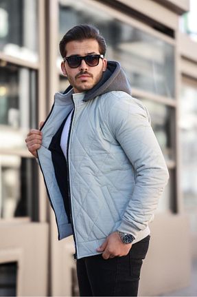 کاپشن طوسی مردانه رگولار LORD life - کد 872244564