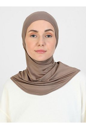 کلاه شنای حجاب قهوه ای زنانه Ecardin - کد 872279986