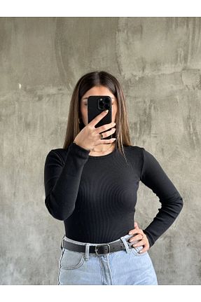 بلوز مشکی زنانه ساده BNK Shop - کد 872274949