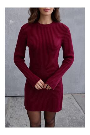 لباس زرشکی زنانه تریکو Elif Özbey Butik - کد 872286101