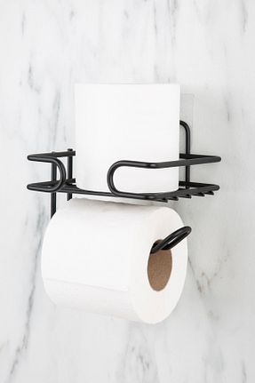 پایه دستمال توالت مشکی فلزی Aktel Banyo - کد 872297185
