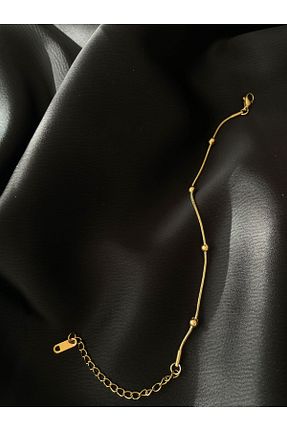 دستبند استیل (فولاد) زرد زنانه استیل (فولاد) Zeyne - کد 872310039