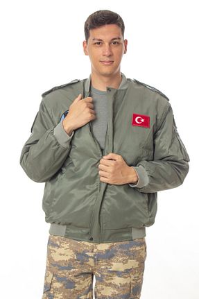 کاپشن سبز زنانه رگولار BURAK ASKERİ MALZEME - کد 872310983