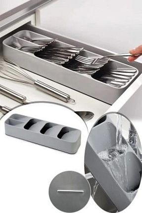جای قاشق طوسی پلاستیک BRAVES - کد 872324432