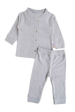 ست نوزادی طوسی بچه گانه پنبه ای Oz Baby - کد 872440832