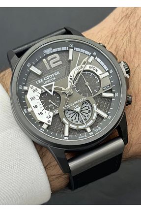 ساعت مچی مشکی مردانه 43 میلی متر Lee Cooper - کد 872408979