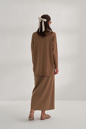 دامن قهوه ای زنانه inspiration - کد 872413499