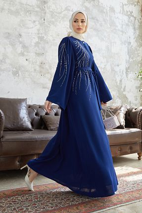 کلاه و ابایا سرمه ای زنانه پنبه ای VAVİNOR - کد 706232415
