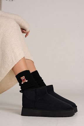 بوت / نیم بوت مشکی زنانه چرم مصنوعی Bestyle - کد 872410786