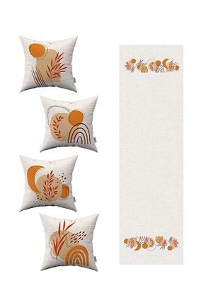 کوسن و روکش کوسن نارنجی لانه زنبوری میکرو Cango Home - کد 237049540