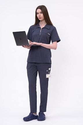 لباس کار طوسی Vistros Medikal - کد 863836480