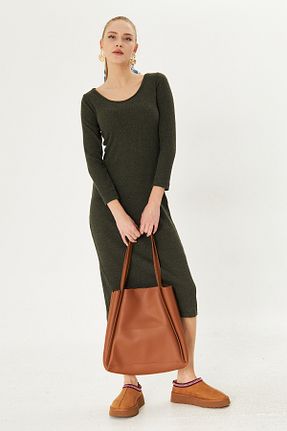 لباس خاکی زنانه بافتنی armonika - کد 789682210