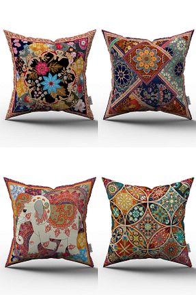 کوسن و روکش کوسن نارنجی لانه زنبوری میکرو Cango Home - کد 234611484