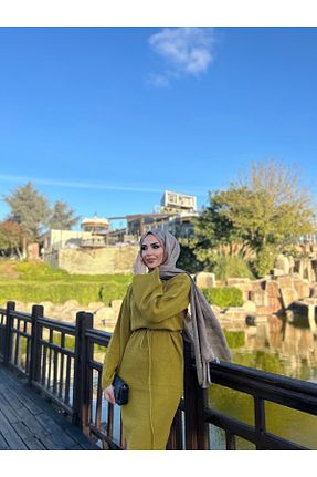 لباس حجاب سبز زنانه اسلیم ensade - کد 872495055