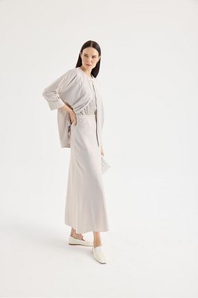 دامن حجاب بژ زنانه کلوش Garzia İtalia - کد 872444028