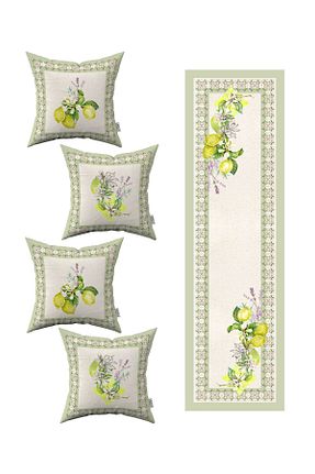کوسن و روکش کوسن سبز پلی استر Cango Home - کد 366272961