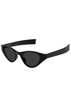 عینک آفتابی مشکی زنانه پلاستیک Yves Saint Laurent - کد 872445990