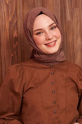 شال قهوه ای زنانه پلی استر Madame Polo - کد 316852823