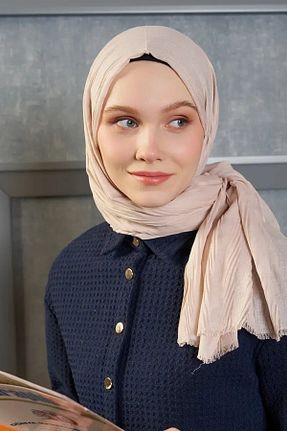 شال بژ زنانه پلی استر Madame Polo - کد 823860660