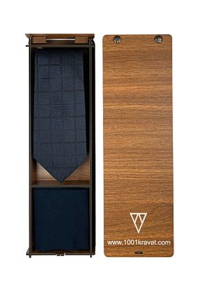 کراوات سرمه ای مردانه ابریشم 1001 Kravat - کد 872466266