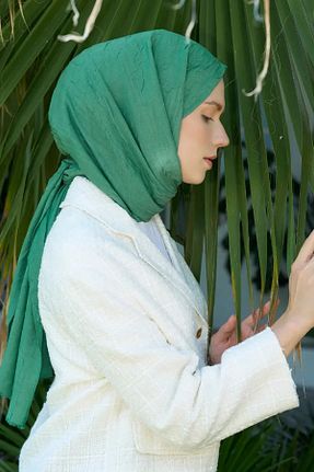 شال سبز زنانه پلی استر Madame Polo - کد 854055821