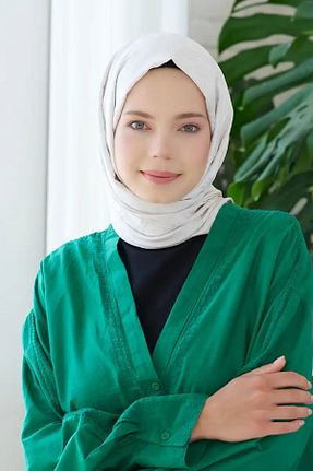 شال سبز زنانه پلی استر Madame Polo - کد 854055899