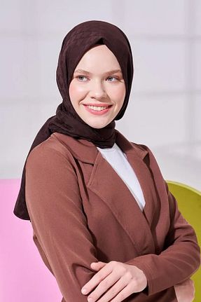 شال قهوه ای زنانه پلی استر Madame Polo - کد 737732923