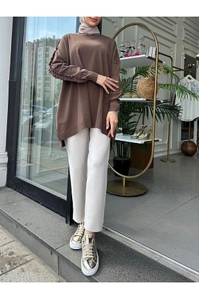 تونیک قهوه ای زنانه تریکو Ghisa - کد 872452411