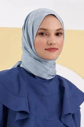 شال آبی زنانه پلی استر Madame Polo - کد 474818993