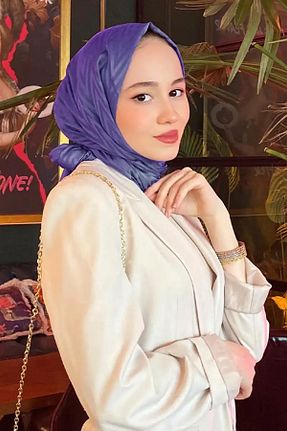 شال بنفش زنانه پلی استر Madame Polo - کد 797324665