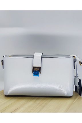 کیف دوشی سفید زنانه چرم خالص valentina victoria - کد 872463126