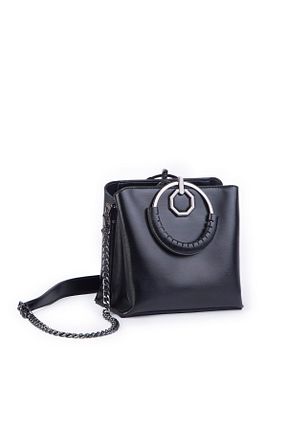 کیف پستچی مشکی زنانه چرم مصنوعی Nas Bag - کد 872470123