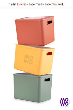 جعبه نگداری سبز پلاستیک Mowo Home - کد 807122766
