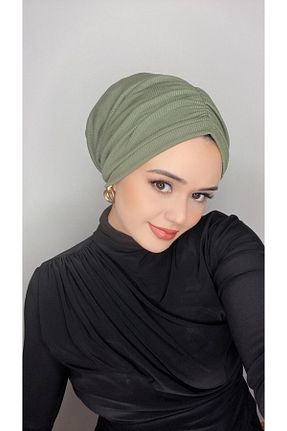 شال خاکی زنانه پنبه ای OykumBone - کد 872476752